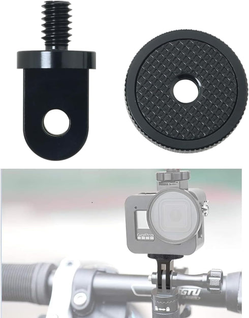 2pcs Camera Tripod Adapter, 1/4" - 20 Conversion Adapter for GoPro Action Camera to 1/4" Screw Mount Accessories