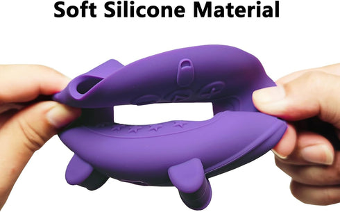 Silicone Cover Case for JBL CLIP 5 Portable Bluetooth Speaker, Soft Skin Sleeve Accessories (Only Case) (Purple)