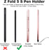 Stylus Pen & S Pen Holder for Samsung Galaxy Z Fold 6 / Z Fold 5 Case, Adhesive Z Fold 6/5 S Pen Holder Slim Stylus