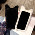 SGVAHY Furry Case for iPhone 7/8/SE2/SE3, Cute Cat Black Fur Fluffy Soft Warm Plush Fuzzy with Bling Glitter Protective