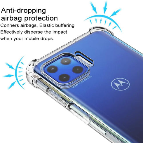 Osophter for Moto One 5G & G 5G Plus Case - Clear TPU Shock-Absorption Phone Cover
