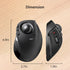 ELECOM DEFT Trackball Mouse - 2.4GHz Wireless, Finger Control, 8-Button Function, Ergonomic Design, Optical Gaming