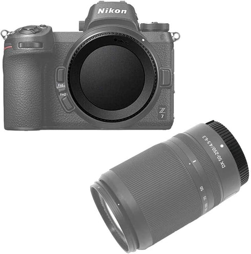 Body Cap & Rear Lens Cap Cover for Nikon Z9 Z50 Z5 Z7 Z6, More Nikon Z Mount Accessories with Hot Shoe Cover
