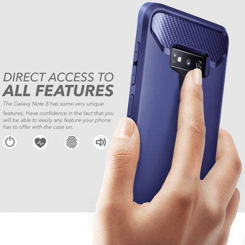 Clayco Rugged Mobile Phone Case for Samsung Galaxy Note 9 (2018 Release) - 5G 360 Degree Full Cover with Screen