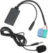 Car Bluetooth Audio Adapter Cable, Wireless AUX Input Adapter with Microphone, Bluetooth 5.0
