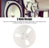 7 Inch 3 Nab Aluminum Metal Small Hub Reel, Universal Holes Empty, Low Noise, Fix or Replace Tape Recorder (Silver)