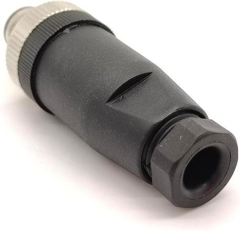 M12 Cable Connector, Circular Waterproof Aviation Plug, 5 Pin Male A-Code