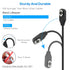 Aftershokz Aeropex AS800 & Shokz Openrun/Openrun Pro/Opencomm Charging Cable, 3.3ft USB Magnetic Type C Adapter.
