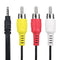 HISPD AV A/V to 3RCA Audio Video Cable Cord Lead for Samsung MiniDV