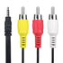 HISPD AV A/V to 3RCA Audio Video Cable Cord Lead for Samsung MiniDV