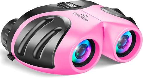 LET'S GO! Binoculars for Kids, Compact High Resolution Shockproof Design