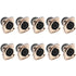 10-Pack Replacement Speakon Connector 4 Pole with 31 * 26mm Metal Panel Mount for NL2FC, NL4MP, NL4 Series