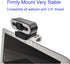 HTLAKIKJ 1/4'' Webcam Mount for Monitor, Compatible with Logitech and other Webcams with Thread, Acrylic Clear Mount on
