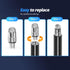 GUUGEI (20 Mesh Fiber Stylus Pen Replacement Tips Pcs) for Capacitive Touch Screen, High Sensitivity, Soft, No Scratch