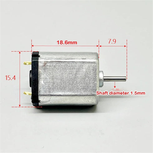 OQWKYK 1.5V 2.4V 3V 030 23000RPM-45000RPM DC Mini Carbon Brush Motor High Speed for Electronic Door Lock/Racing Toy Car