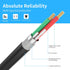 3.5mm to RCA Cable 10ft, 3.5mm TRS Male to 2RCA Male Stereo Y Splitter RCA Cord for Echo Dot, Smartphone, MP3, Tablet,