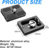 4PC Quick Release Plate for Arca Swiss with 1/4''-20 Screw, Tripod Mount Plate for DSLR Tripod Ball Head