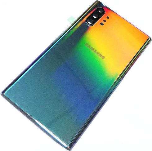 Galaxy Note 10 Plus Back Cover Glass Housing Door Replacement with Camera Lens Parts + Tools (Aura Glow)