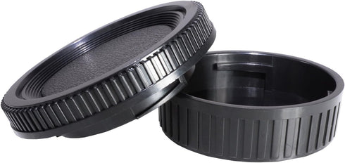 CamDesign Rear Lens Cap & Body Cap Set Compatible with Minolta MD/MC/SR Rokkor Lenses X-700, X570, X-370, XD, XD-7, XD-11 XG, XG-7, SR-T 101, X-1, SR-1, SR-2, SR-7