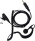 HYS G Shape Earpiece Headset with Built-in Mic PTT, Waterproof Jack for Yaesu Vertex Handheld Radio