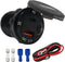 83W USB C Car Charger, 18W QC3.0 and 65W USB C Port, 12V Socket with Button Switch Smart Voltmeter for Car Golf Cart