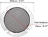 uxcell Speaker Grill Cover 3 Inch, 95mm Mesh Decorative Circle Subwoofer Guard Protector, Black and Silver 2pcs