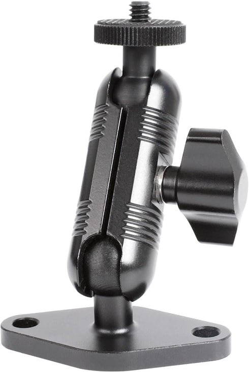 xik Metal 1/4"-20 Mount with Drill Plate Base for Monitors, Action CameraCCTV Cameras,