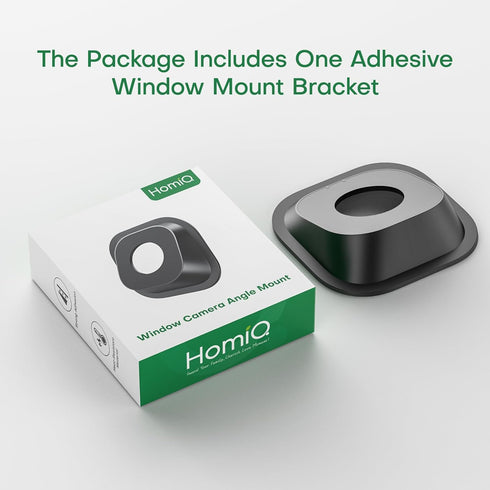 HomiQ Window Camera Mount for Glass, Suitable for Indoor and Outdoor Home Security