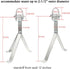XRDS-RF Antenna Wall Mount 12 Inch Heavy-Duty Stand Off Bracket, Windproof Antenna Mounting (2-Leg + 3-Leg)