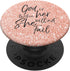 PopSockets PopGrip God is Within Her Christian Woman Gift Bible Verse Universe, Swappable Grip for Phones & Tablets