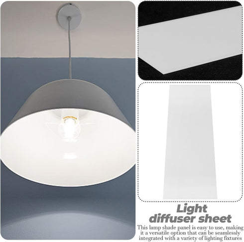 Light Diffuser Acrylic Panel for Ceiling Lighting Semi-transparent Diffuser Plate for Even Led Illumination Easy