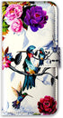 Case for Galaxy A11 (US Version) - Hummingbird in Flowers Leather Flip Wallet Cover with Card Slot