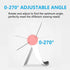 Cell Phone Multi-Angle Stand Holder - White Cradle Organizer Charger Station for Tablet, Desktop, Bed, Office, School,