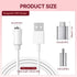 MSUALZO 2.7FT 1-Pin 5V/1A Rose Charger Replacement Single Point Magnetic USB Charger Cable, USB Magnetic Charger