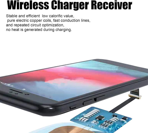 10W Type C Charger Receiver for Android Cell Phones, Thin USB C Charger Receiver Chip for Mobile Phones