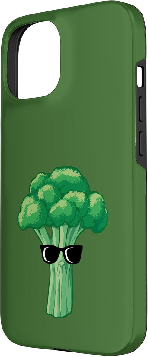 Funny Broccoli Tees 15 Broccoli with Sunglasses Case for iPhone