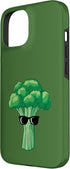 Funny Broccoli Tees 15 Broccoli with Sunglasses Case for iPhone