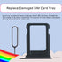 iPhone 13 Black SIM Card Slot Replacement Single SIM Version Card Tray Holder Adapter with Repair Tool Kit A2631 A2633