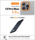 TORRAS Ultra-Thin Slim Fit Case for iPhone 13 Pro Max, Lightweight Hard PC Cover, Space Black