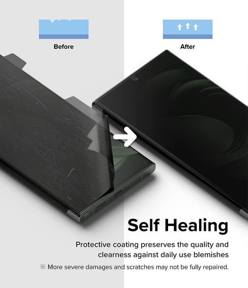 Ringke Privacy Dual Easy Wing for Samsung Galaxy S23 Ultra, Anti-Spy Screen Protector with Easy Application Kit