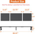 Dual Monitor Stand Riser, Large Wood Monitor Riser for 2 Monitors with Storage, Sturdy Wood & Steel Desktop Organizer