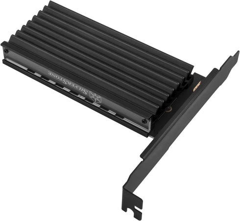 SilverStone Technology ECM24-ARGB M.2 NVMe SSD NGFF M Key to PCIe x4 ARGB Adapter Card with Heatsink