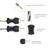RCI21 100% 1ft 2-Channel RECOIL Oxygen Free Copper RCA Audio Cable, Twisted Pair with Noise Reduction