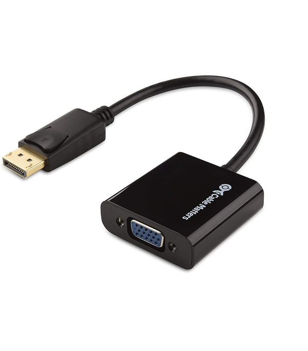 Cable Matters DisplayPort to VGA Adapter, Male to Female, Gold Plated, Black