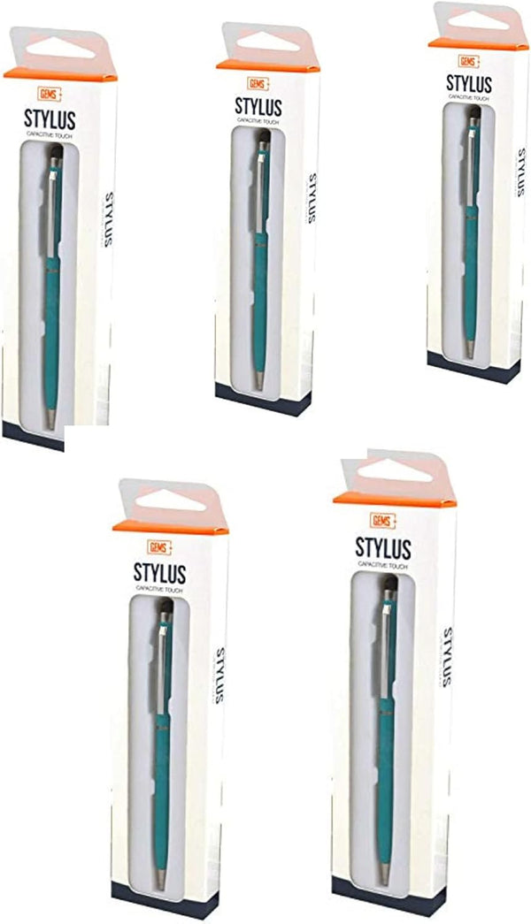 iPhone/ IPad/ Android & Other Touchscreen Devices Capacitive Touch Stylus & Pen (Pack of 5)