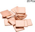 uxcell Flat IC Chipset Thermal Copper Heatsink for CPU GPU, 20 x 20 x 1.5mm, 20pcs