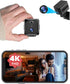 Mini Hidden Spy Camera WiFi 4K Wireless Nanny Cam, 2024 Upgraded 120 Days Standby Battery, IR Cut Night Vision