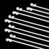 XINGO 100PCS 8 inch Zip Ties with Screw Hole, Heavy Duty Nylon Cable Tie for Indoor & Outdoor