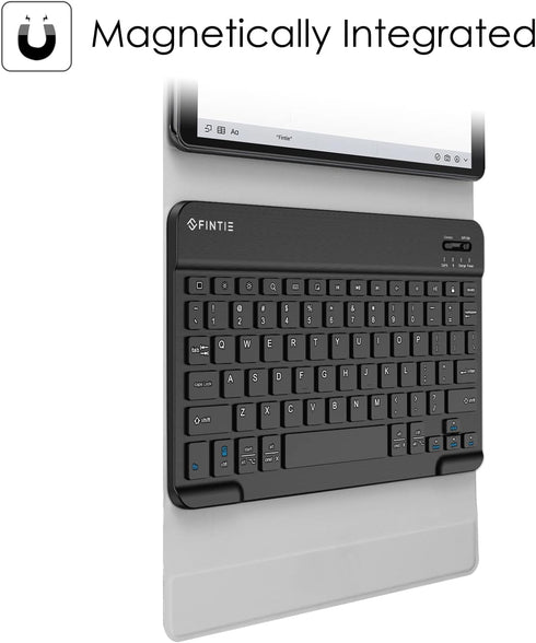 Fintie Keyboard Case for Samsung Galaxy Tab A 10.1 2019 Model SM-T510/T515/T517, Lightweight Stand Cover, Black
