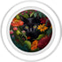 Black PopSockets MagSafe PopGrip for iPhone - Adorable Cat Hiding in Spring Flower Field